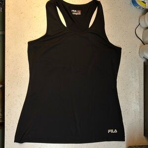 L Fila Sport black tank top